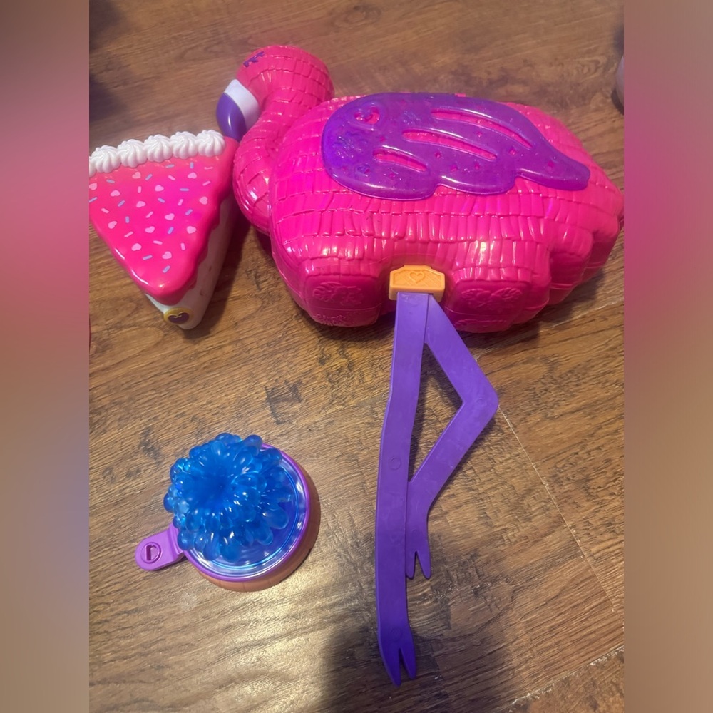 Polly pocket mega lot ice cream, flamingo, otter, birthday cake & puppy star - Picture 3 of 12
